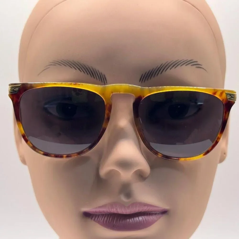 Vintage Ralph Lauren 510 Glasses | Yellow Tortoise & Gold Frames Keyhole Bridge - Picture 2 of 15